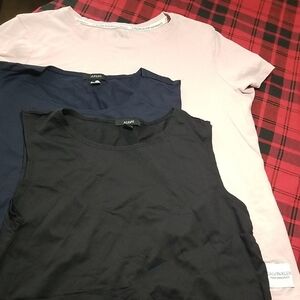 Calvin Klein Short Sleeve Tops - Black, Navy, and Pink
